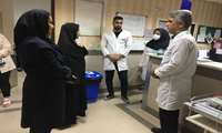 بازدید شبانگاهی مدیر امور پرستاری دانشگاه علوم پزشکی گیلان از مرکز آموزشی درمانی رازی
