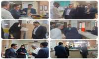بازدید ریاست مرکز آموزشی درمانی رازی رشت از بخش ها بیمارستان در نهمین روز  از سال ۱۴۰۴