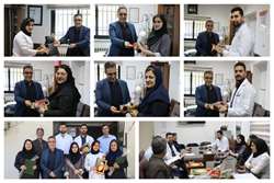 به مناسبت روز آزمایشگاه  تجلیل از پزشکان و سوپروایزرین آزمایشگاه مرکز آموزشی درمانی رازی رشت 