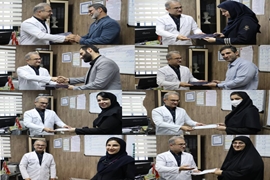 تجلیل از رابطین فعال حوزه بهبود کیفیت در مرکز آموزشی درمانی رازی رشت